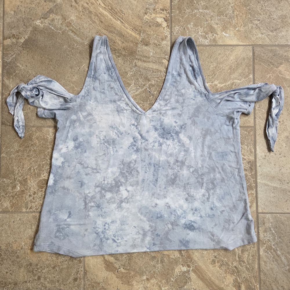 American Eagle Outfitters Sky Blue Tie-Dye Tank‎
